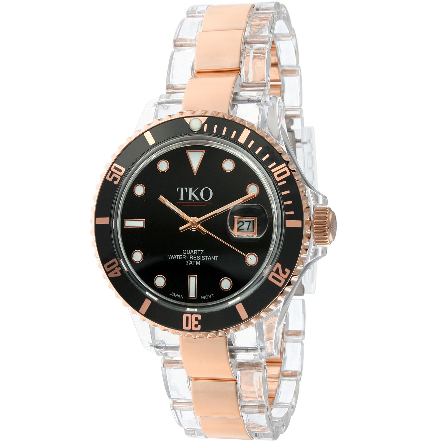 TKO Venezia Steel - Rose Gold/Black