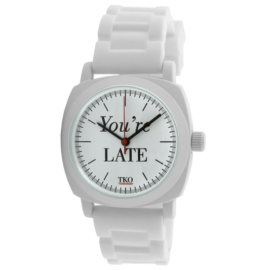 TKO You're Late Watch - White