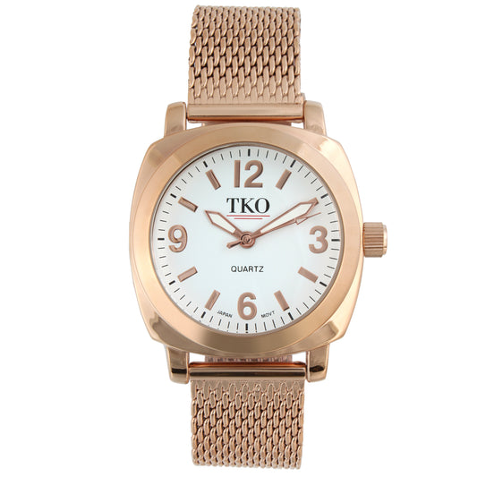 TKO Mesh Watch - Rose Gold