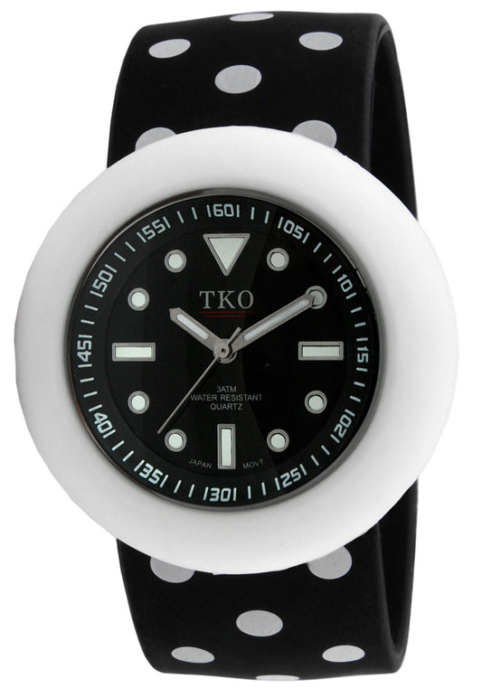 TKO Silicone Slapper - Black/White Dotted