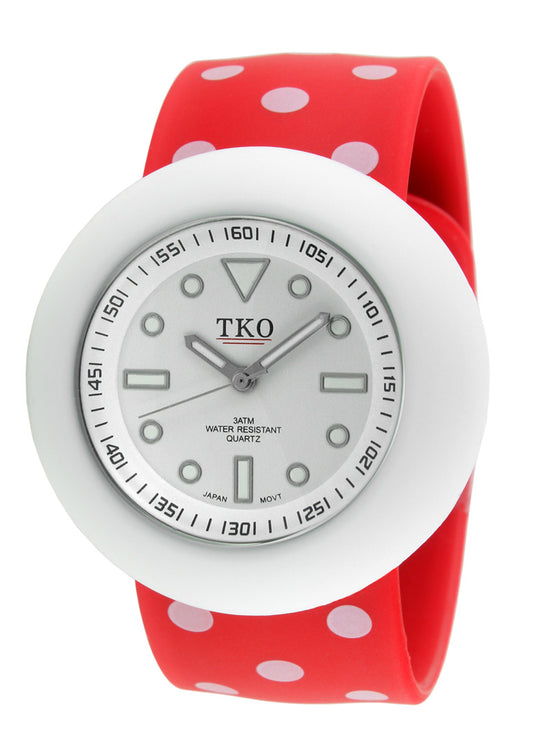 TKO Silicone Slapper - Red/White Dotted