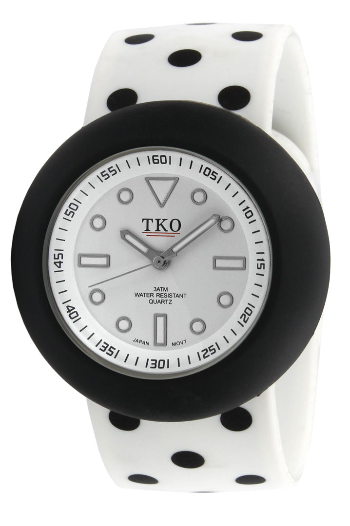 TKO Silicone Slapper - White/Blacked Dotted