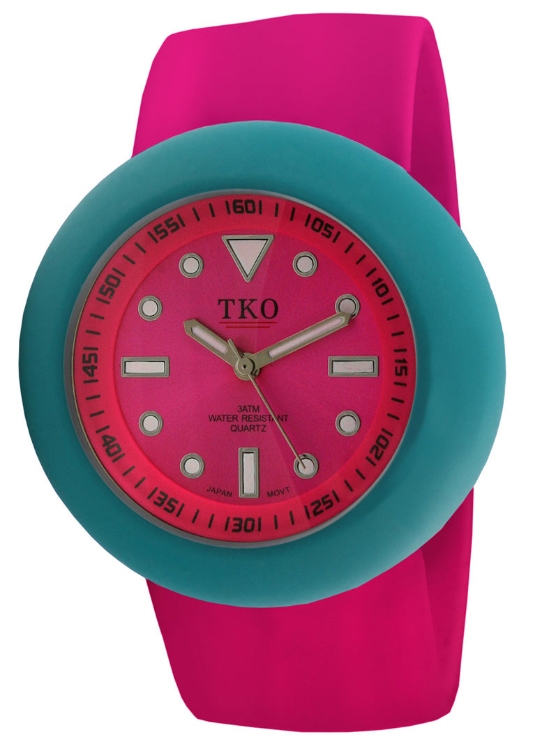 TKO Silicone Slapper - Fuchsia/Turquoise