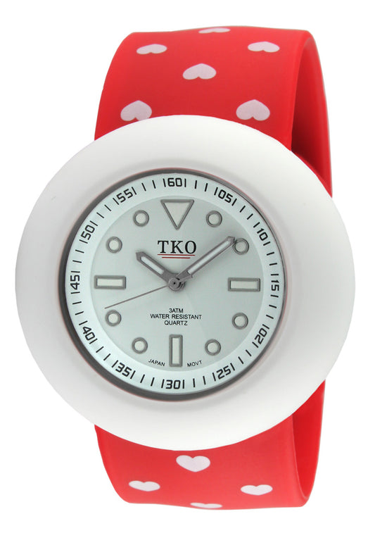 TKO Silicone Slapper - Red/White Heart