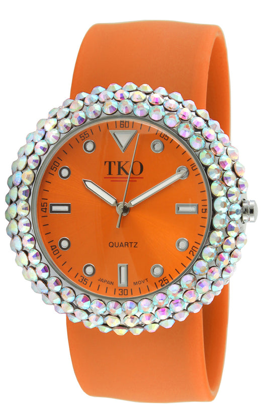 TKO Crystal Slapper with Silicone Band - Orange