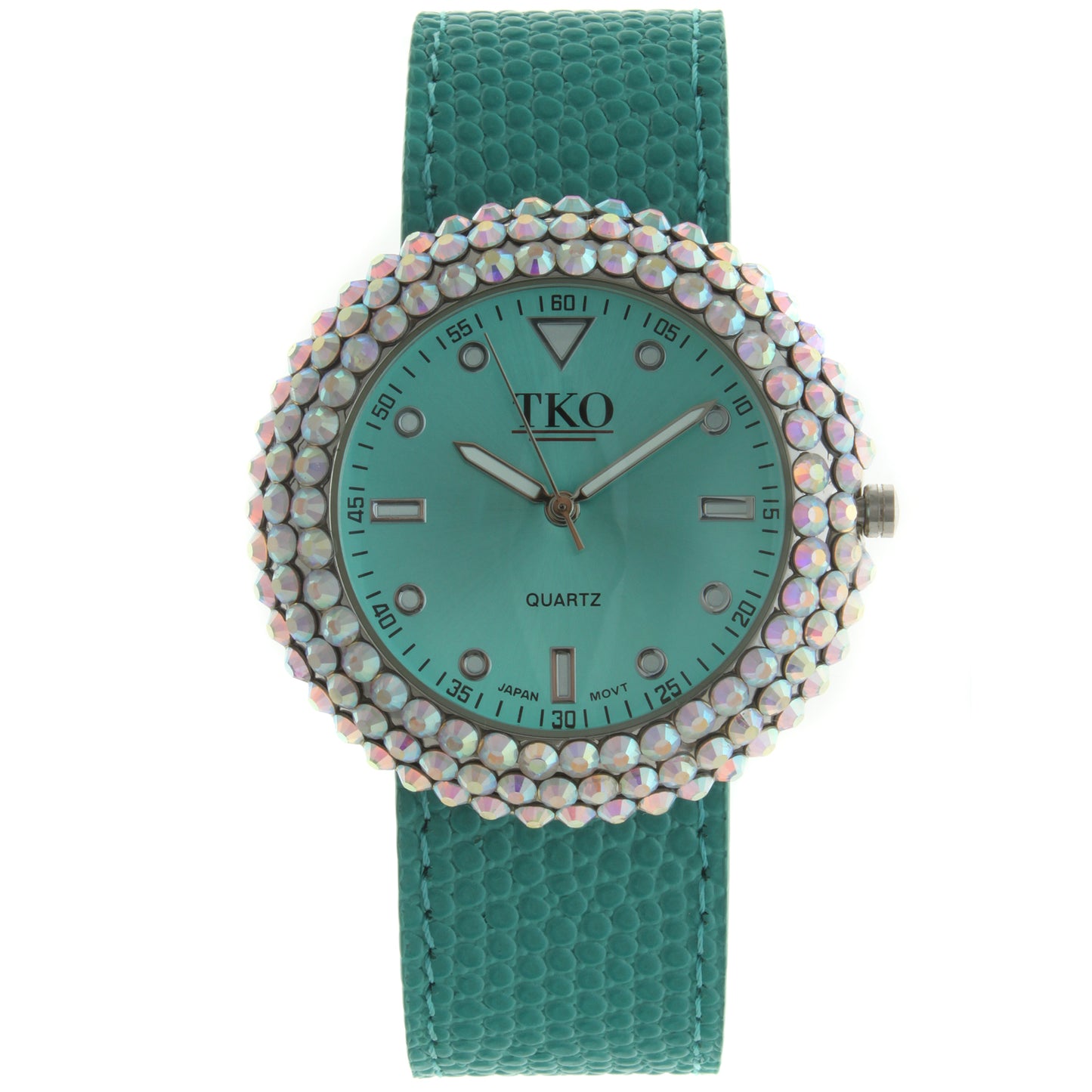 TKO Crystal Slapper with Leather Band - Turquoise