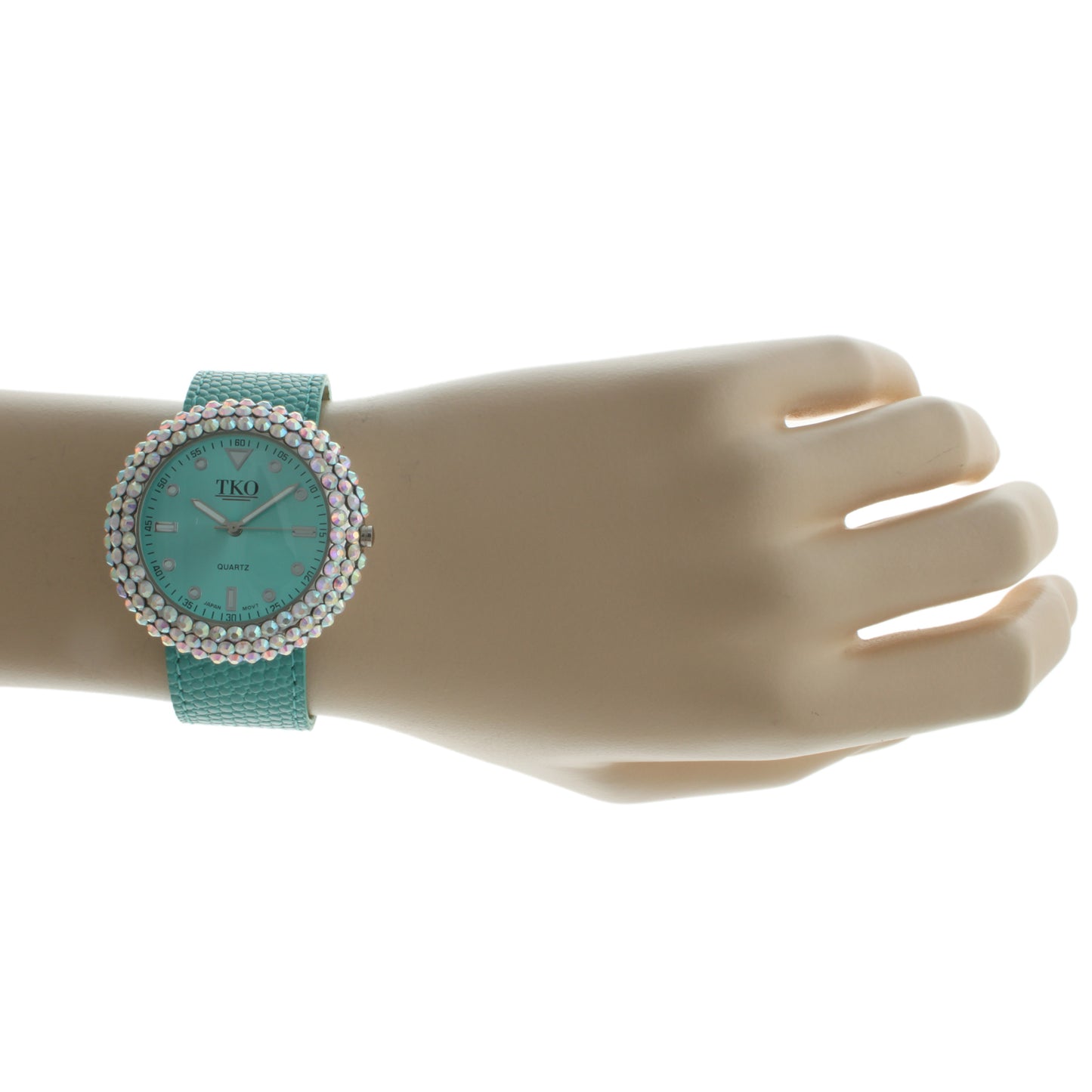 TKO Crystal Slapper with Leather Band - Turquoise