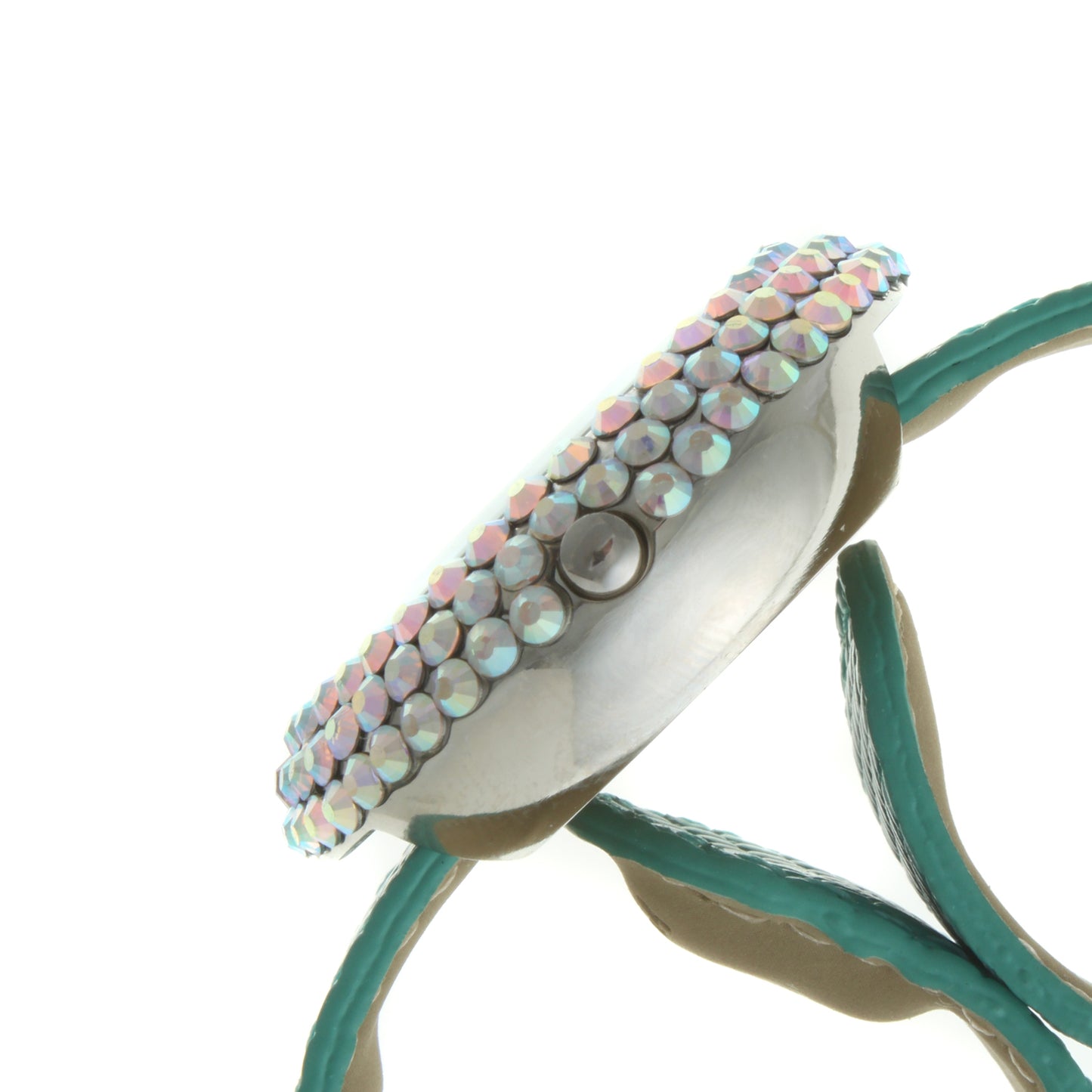TKO Crystal Slapper with Leather Band - Turquoise