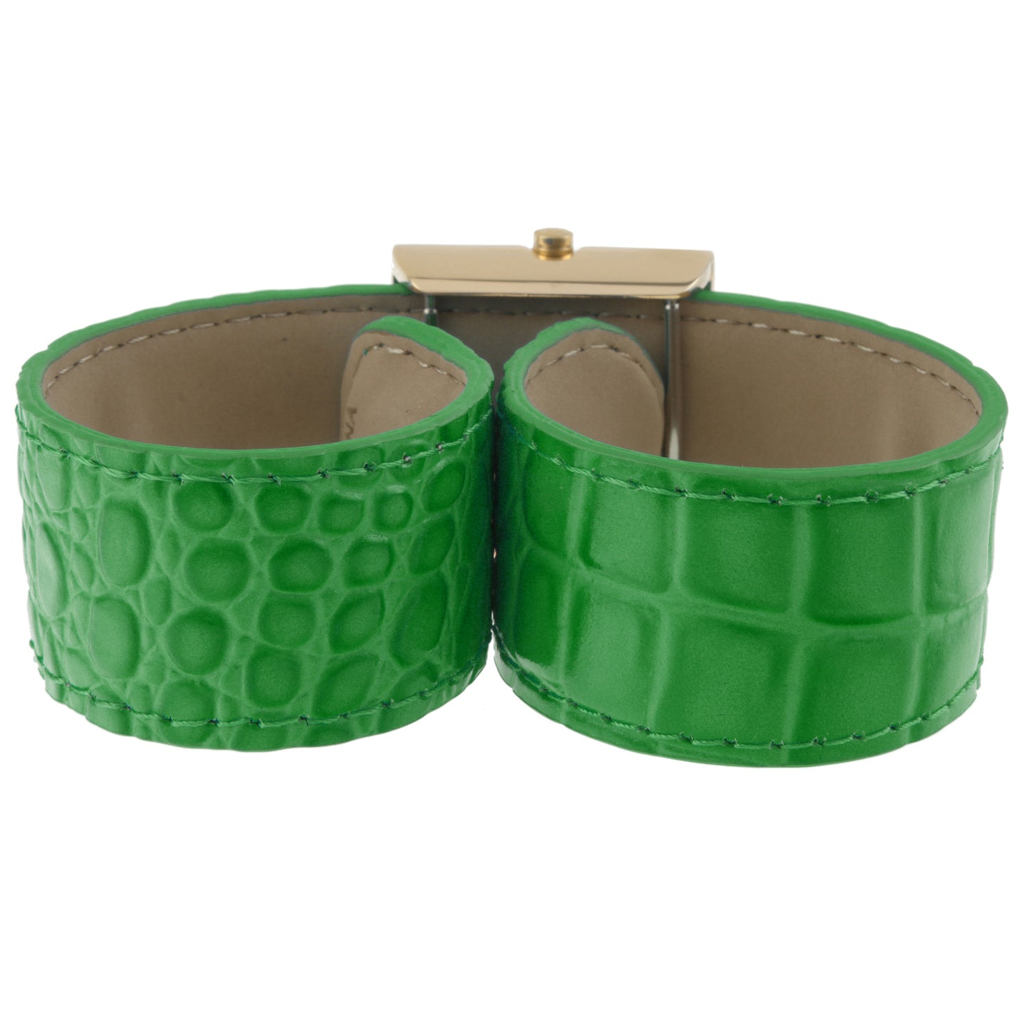 TKO Metal Slapper with Leather Band - Green/Gold