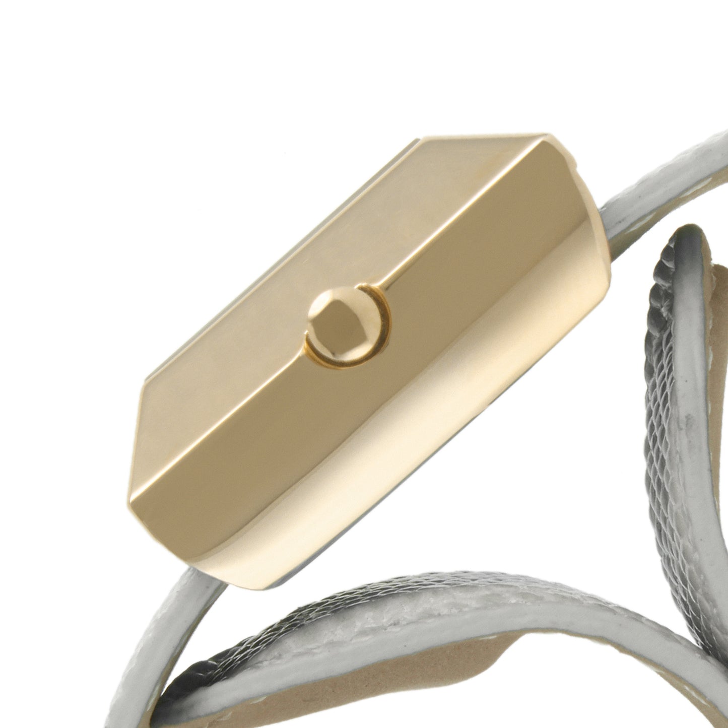 TKO Metal Slapper with Leather Band - Gold/Silver